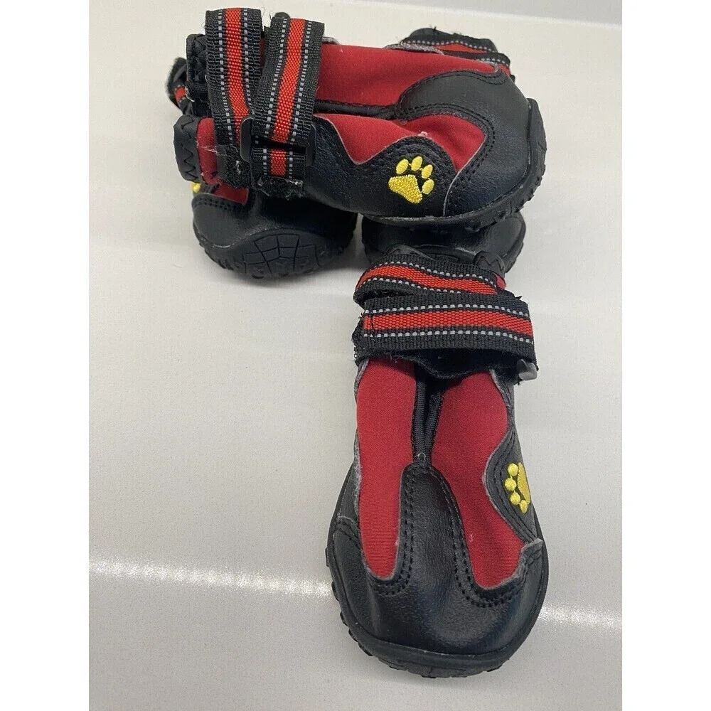 PK.ZTopia Dog Boots Waterproof Rain Boots Dog Booties Reflective Rugged size 4